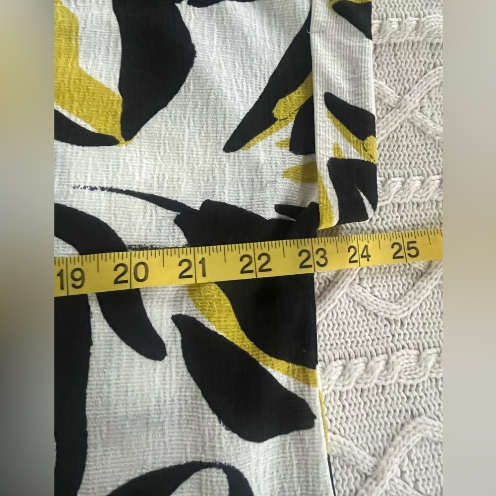 Fred David Stylish Black and Lime Short Sleeve Women's Blouse Size XL - Picture 14 of 16
